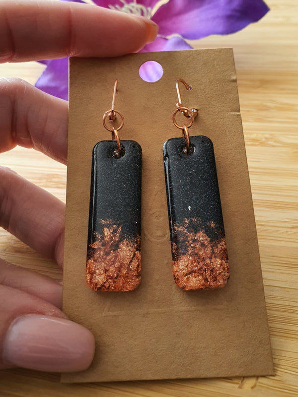 Resin oorbellen / oorhangers (set 6)  Shine bright, Sparkle more :)
