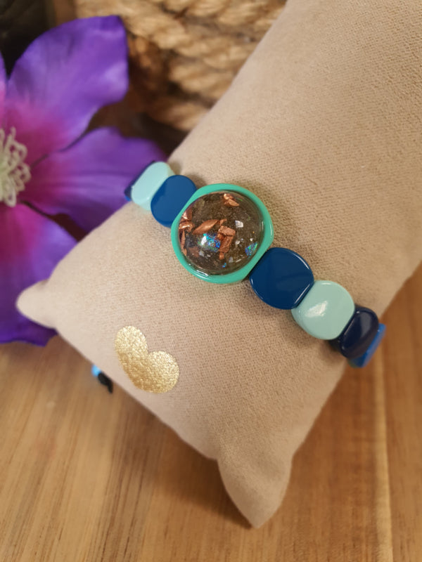 Orgonite Emaille Armband Labradoriet ( nr 40)