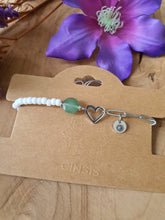 Aventurijn_armband_met_rvs_zilver met witte miyuki kralen