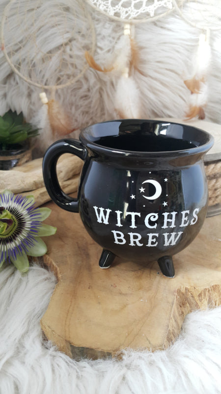 Beker / mok "Witches Brew" zwart
