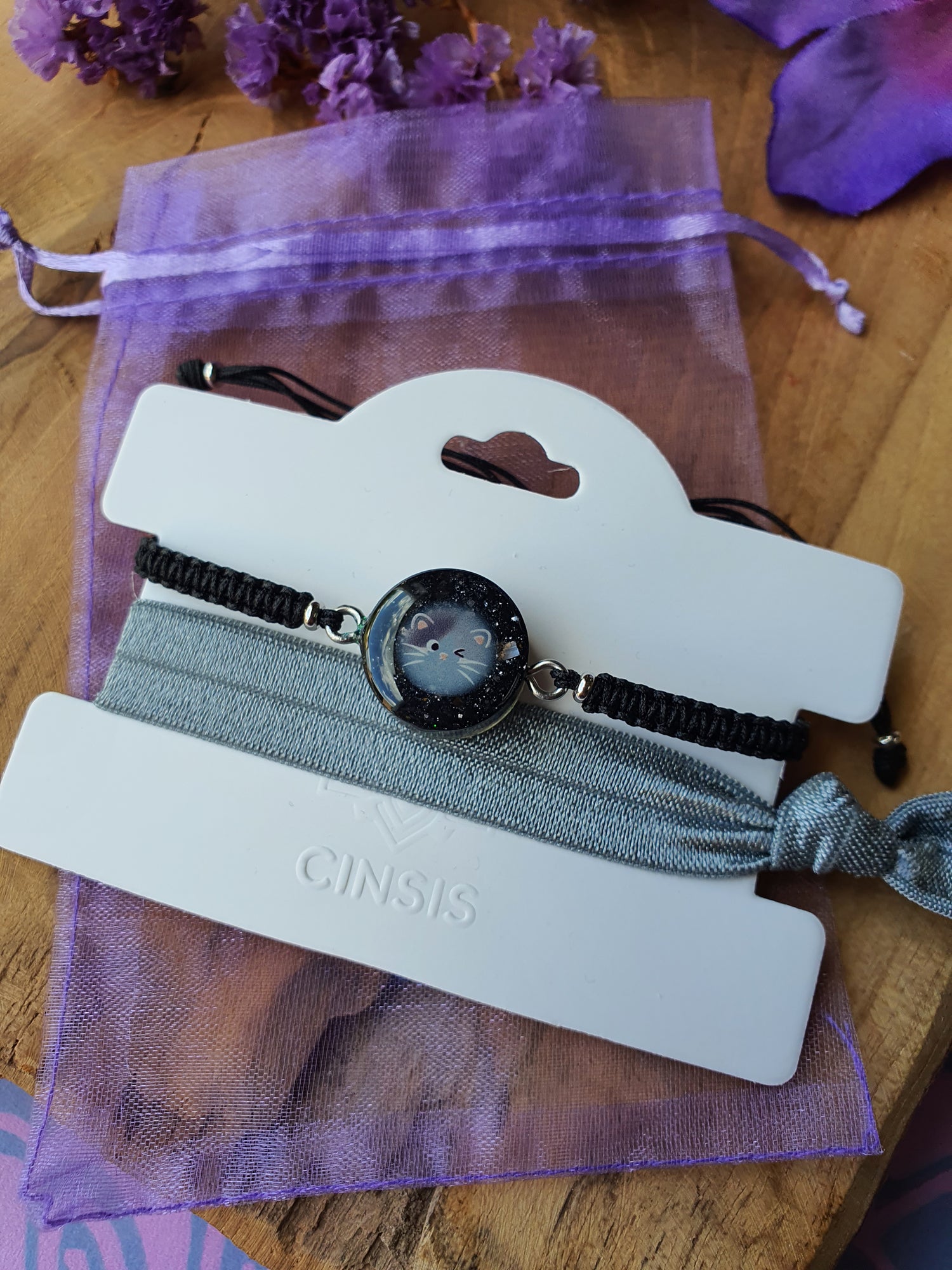 Cinsis Orgonite mix: Orgonite armband 2 in 1 nr 5008