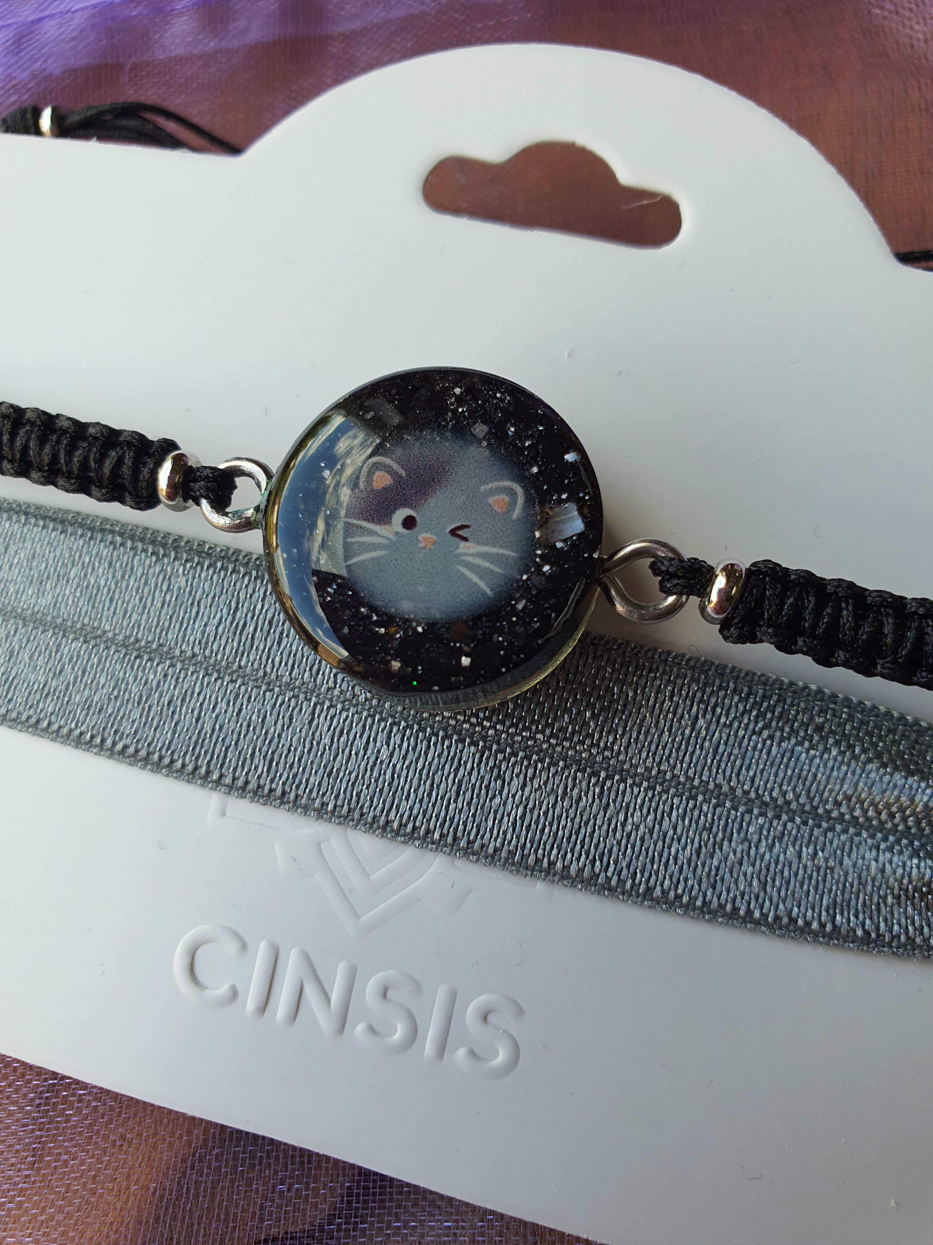 Cinsis Orgonite mix: Orgonite armband 2 in 1 nr 5008
