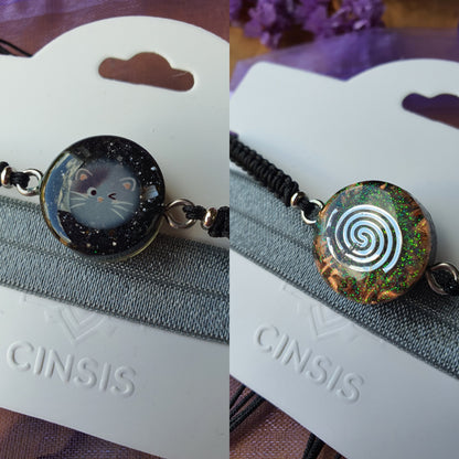 Cinsis Orgonite mix: Orgonite armband 2 in 1 nr 5008