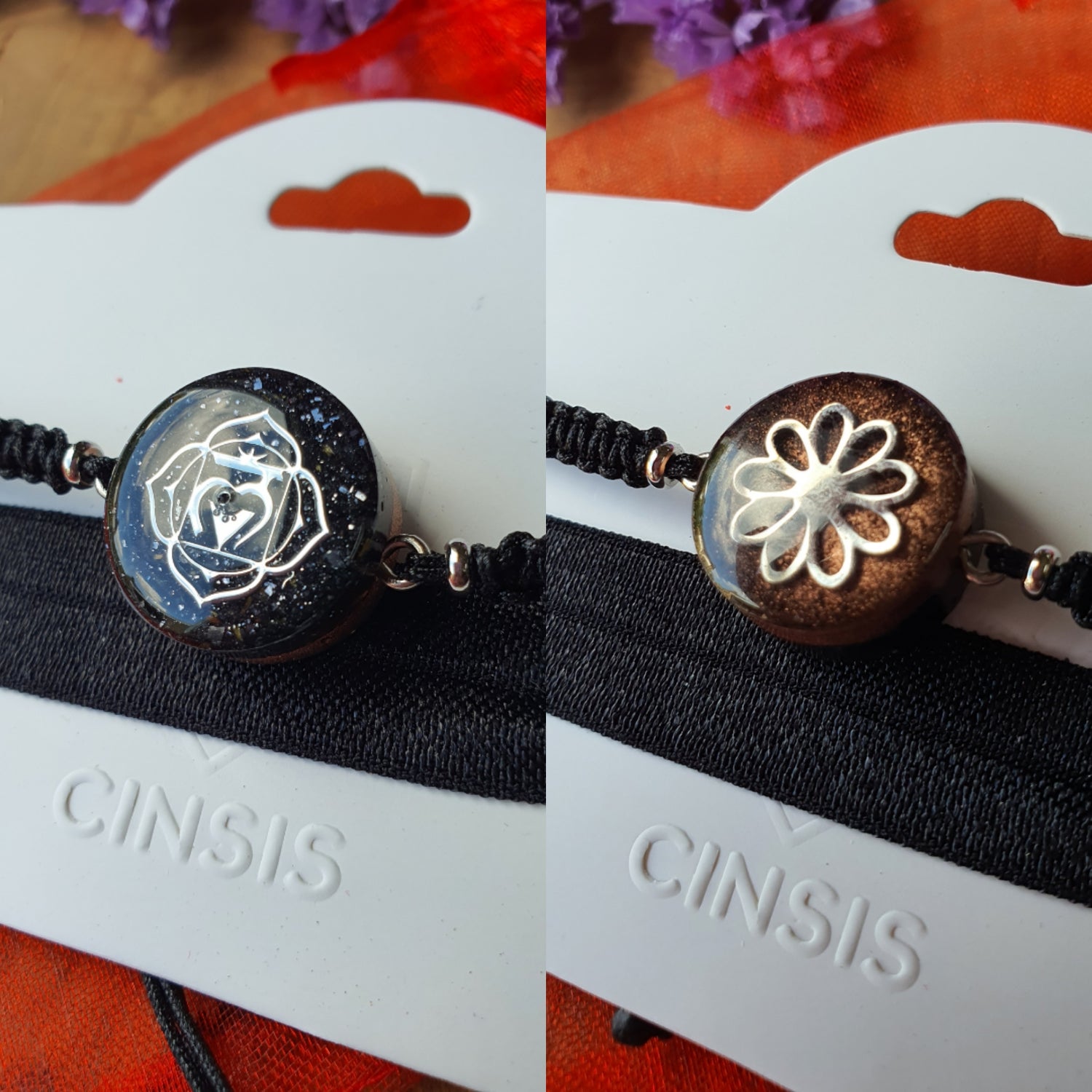 Cinsis Orgonite mix: Orgonite armband 2 in 1 nr 5009