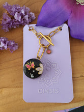 Cinsis Orgonite mix: orgonite Hanger 2 in 1 + RVS Goud ketting nr 3026 vlinder