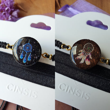 Cinsis Orgonite mix: orgonite armband 2 in 1 nr 5016