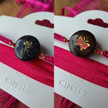 Cinsis Orgonite mix: orgonite armband 2 in 1 nr 5018