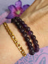 Edelsteen Kogel Armband Amethist 6 mm