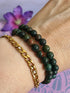 Edelsteen Kogel Armband Heliotroop 6 mm
