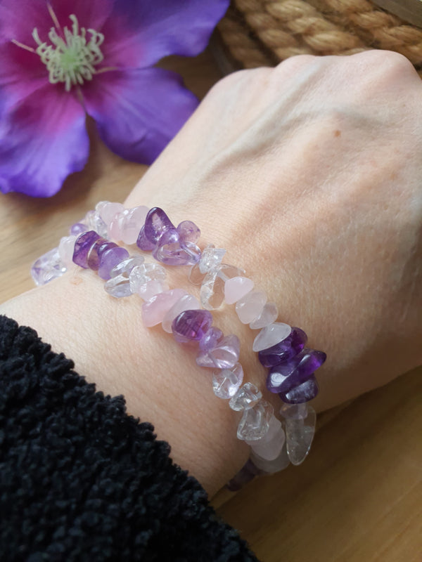Edelsteen Splitarmband Gouden driehoek