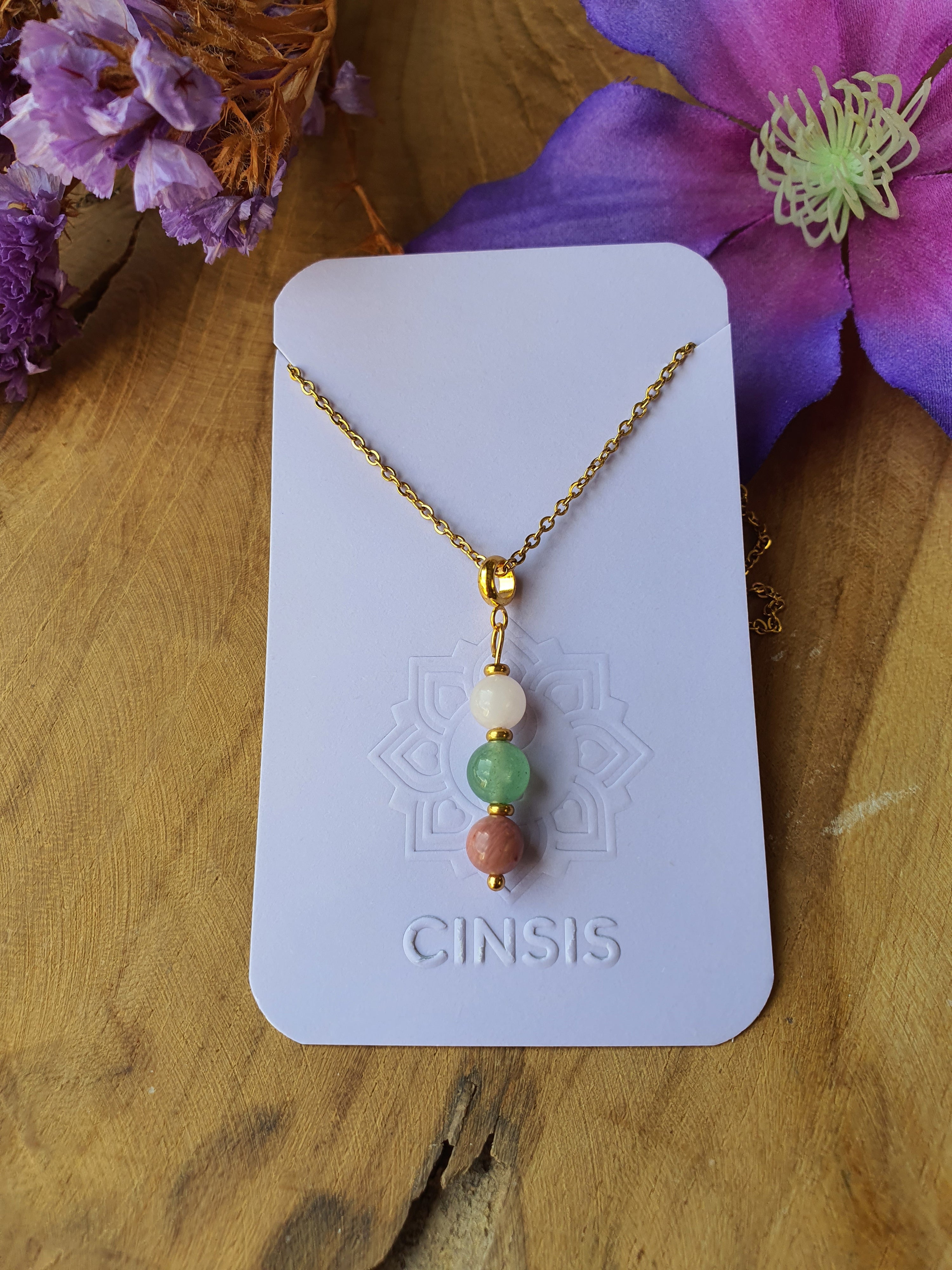 Edelsteen_hartchakra_hanger_rvs_goud