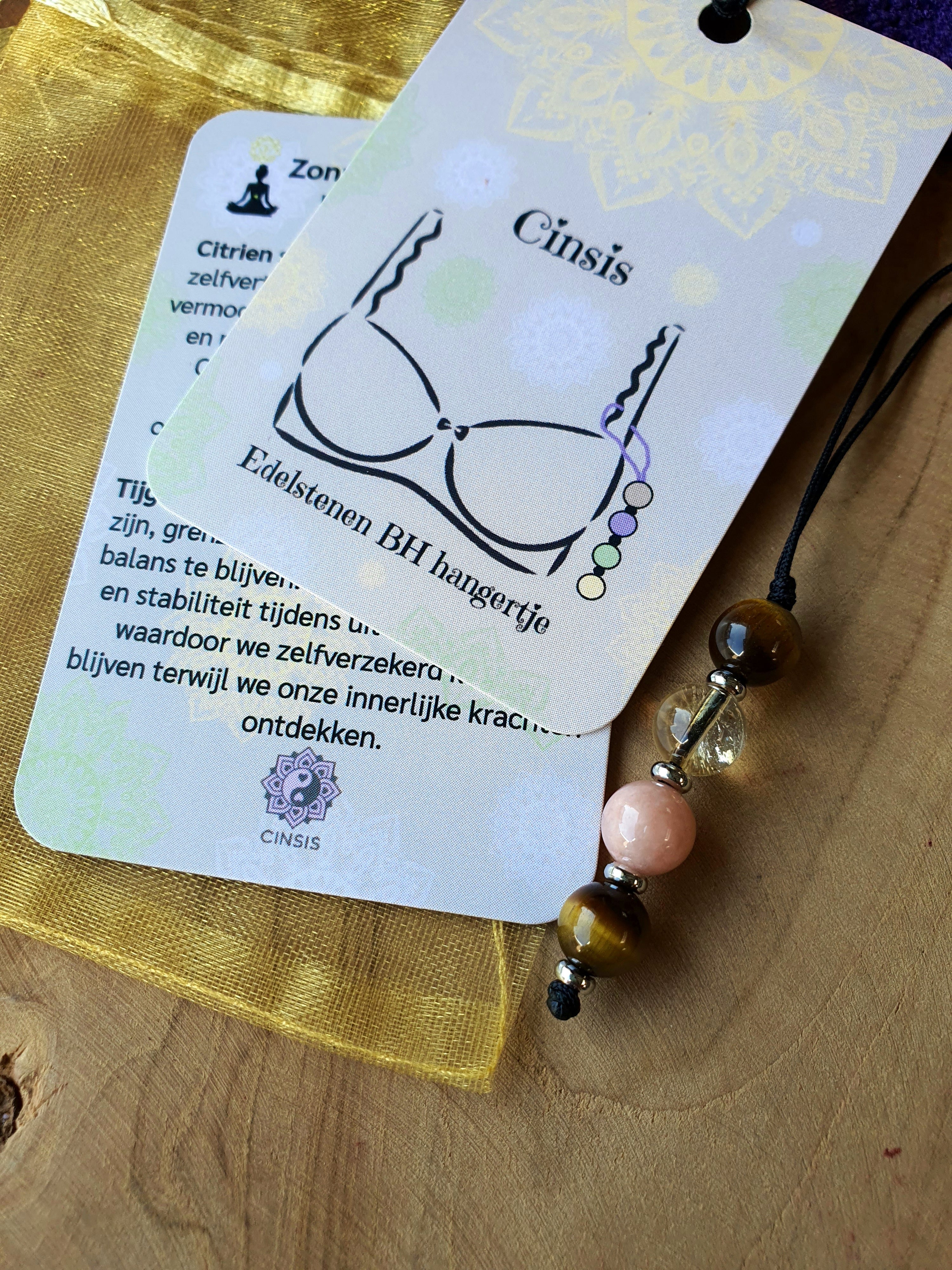 Edelstenen BH Hangertje Zonnevlecht chakra of Manipura Chakra