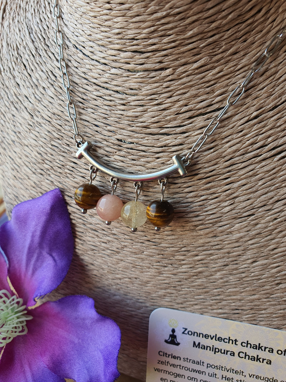 Edelstenen chakra ketting Zonnevlecht(navel)chakra of Manipura Chakra