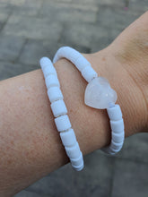 Elastische / rekbare (choker) ketting of armband 2 in 1 sieraad met Bergkristallen hartje
