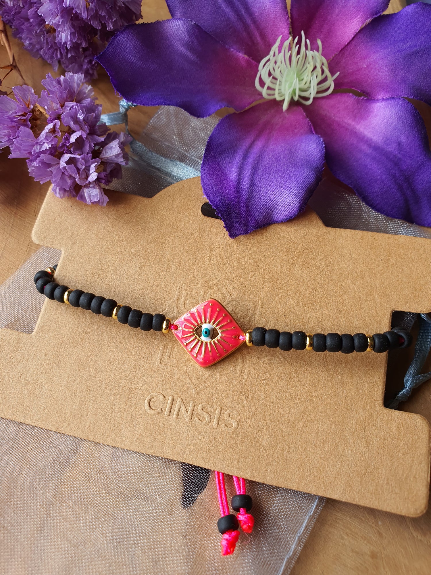 Evil Eye Armband RVS / miyuki (verschillende kleuren)