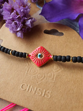 Evil Eye armband roze fuchsia variant