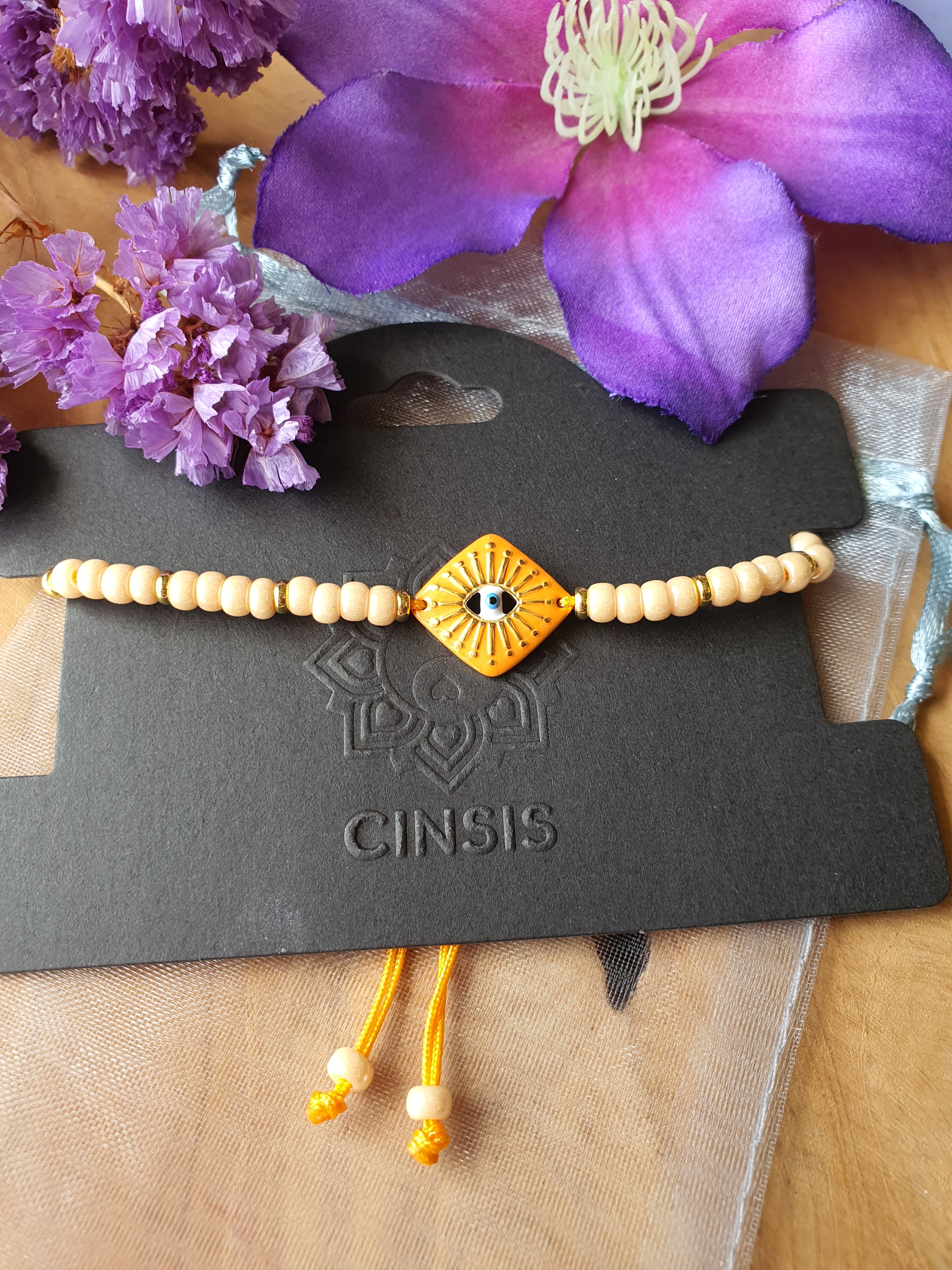 Evil Eye Armband RVS / miyuki (verschillende kleuren)