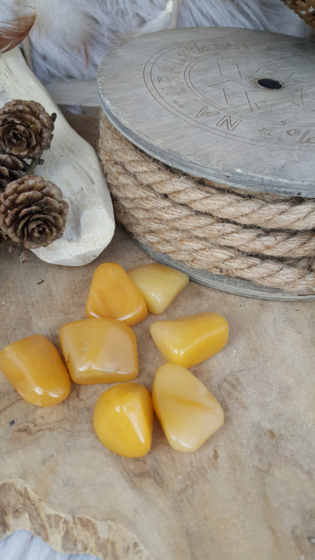 Gele aventurijn trommelsteen 10-20 gram