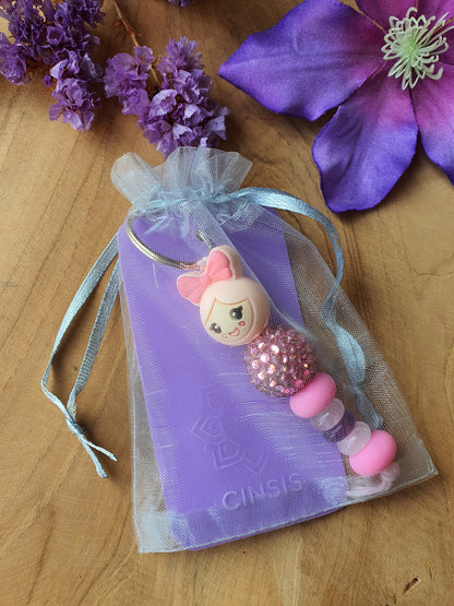 Gouden driehoek sleutelhanger