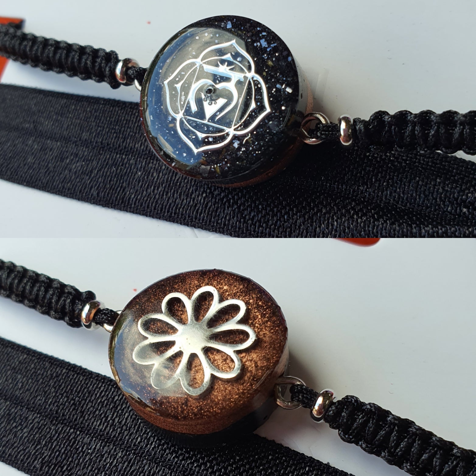 Cinsis Orgonite mix: Orgonite armband 2 in 1 nr 5009