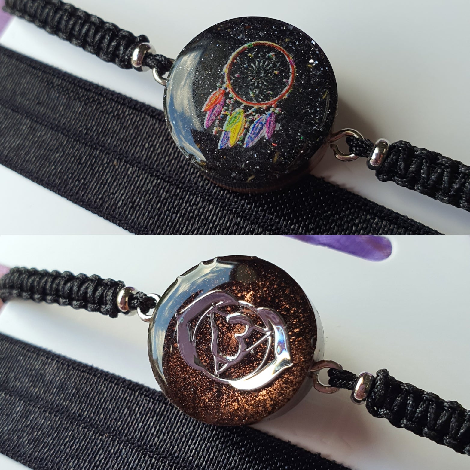 Cinsis Orgonite mix: orgonite armband 2 in 1 nr 5015