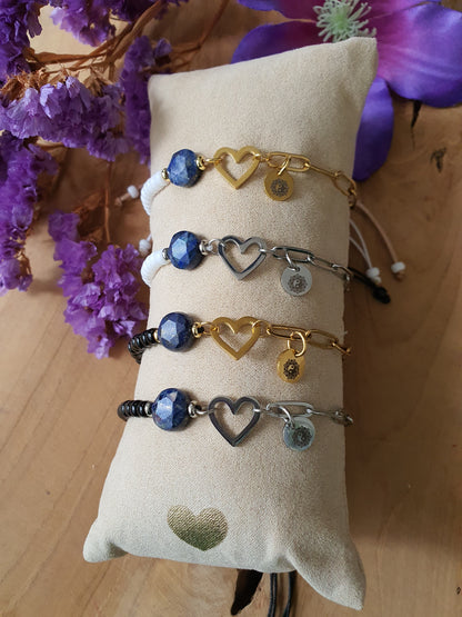 Lapis Lazuli Edelsteen Armband. Perfect voor Valentijnsdag / Moederdag!