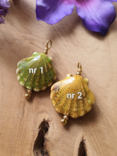 Losse hanger Schelp met RVS goud nr 1 of nr 2