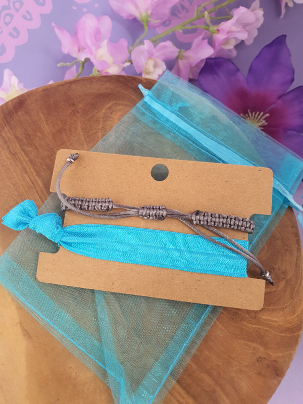 Orgonite Armband Apatiet met Bergkristal (nr 88) met schuifknoop