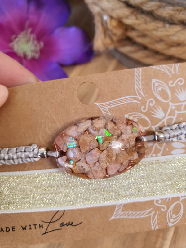 Orgonite Armband Vuuragaat ( nr 45).