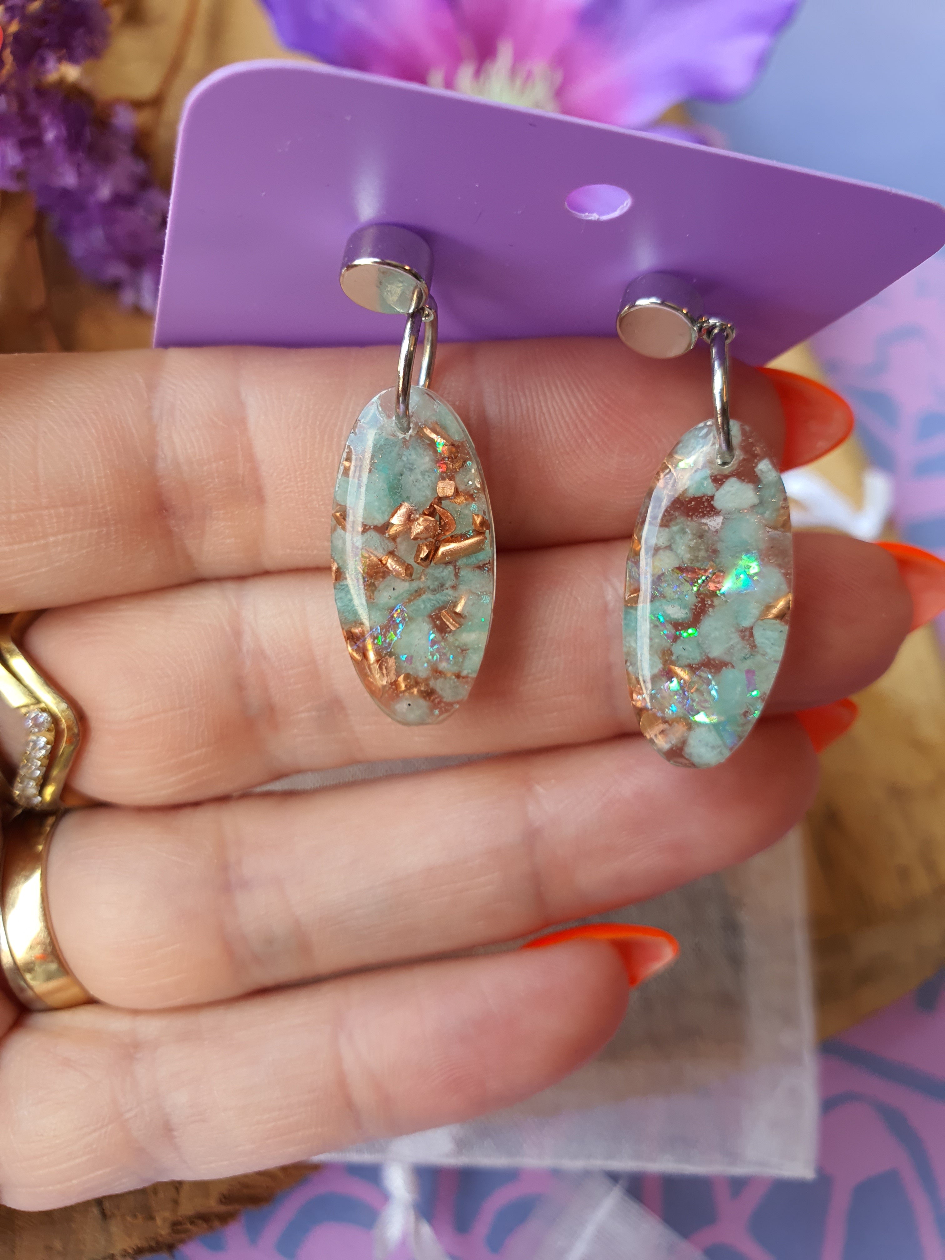 Orgonite Oorbellen Azumar (nr 18)