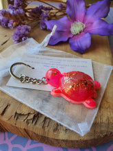 Orgonite Sleutelhanger Schildpad met Rozenkwarts en Bergkristal