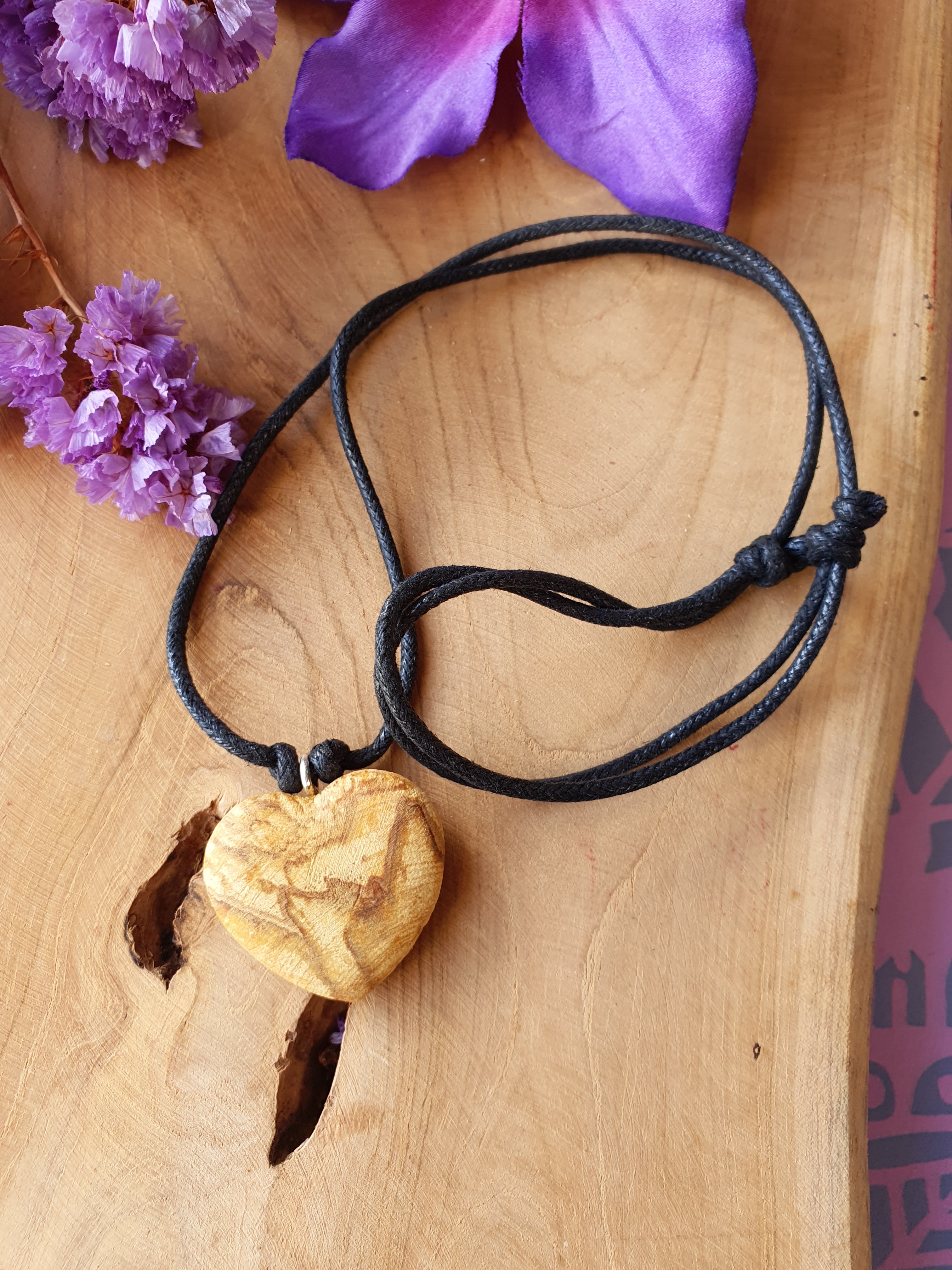 Palo Santo ketting hart