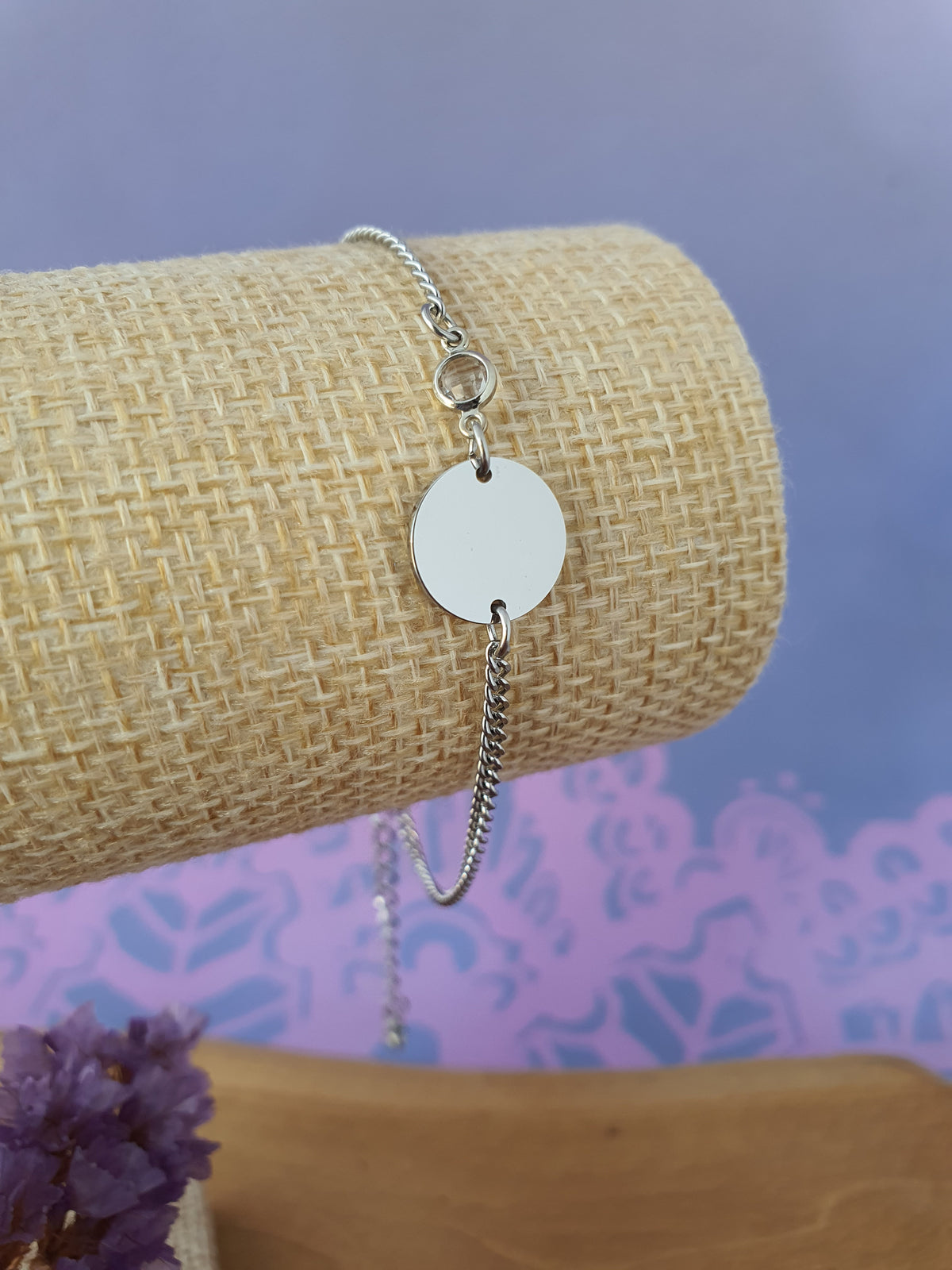 RVS_Zilver_gepersonaliseerde_Graveerbare_Armband_met_Geboortesteen_April