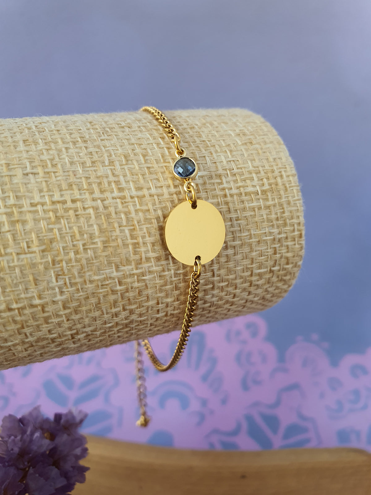 RVS_goud_gepersonaliseerde_Graveerbare_Armband_met_Geboortesteen_December