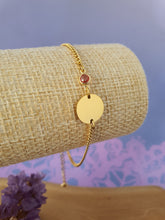 RVS_goud_gepersonaliseerde_Graveerbare_Armband_met_Geboortesteen_Oktober
