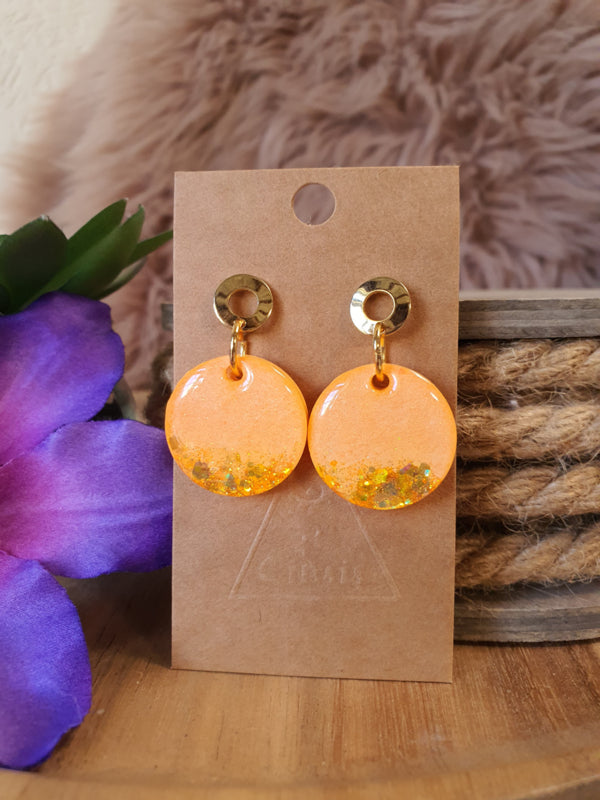 Resin oorbellen / oorhangers (set 14)  Shine bright, Sparkle more :)