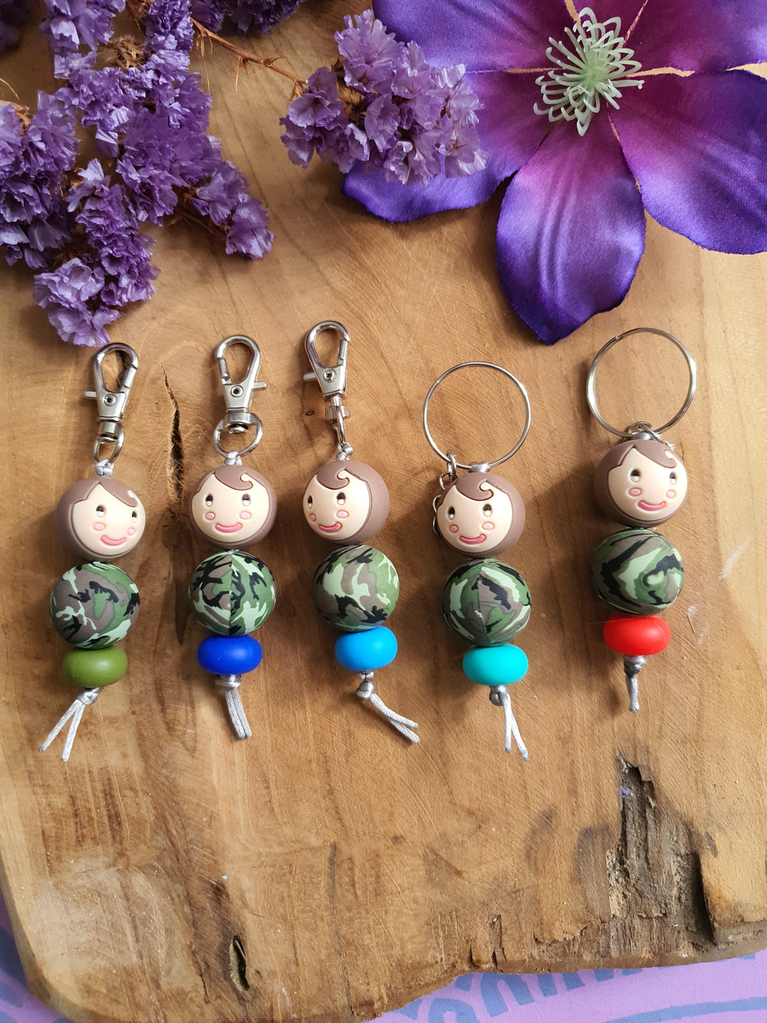 Sleutelhanger / tassenhanger Gelukspoppetje jongen