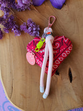 Sleutelhanger_tassenhanger_bandana_hart_en_smiley_fuchsia_rose