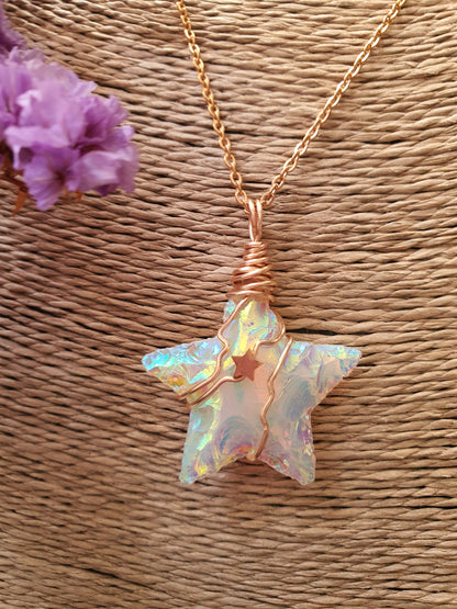 Wire wrapped ster hanger Angel Aura_nr 8