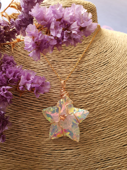 Wire wrapped ster hanger Angel aura_nr 9