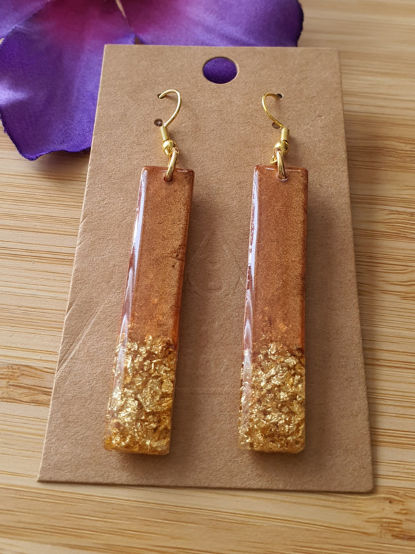 Resin oorbellen / oorhangers (set 7)  Shine bright, Sparkle more :)