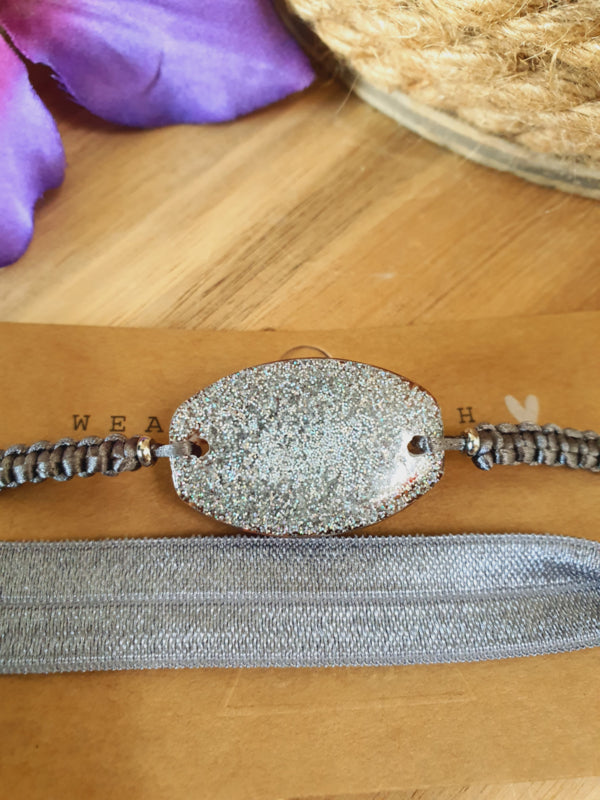 Orgonite Armband Bloed Carneool met Bergkristal (nr 76)