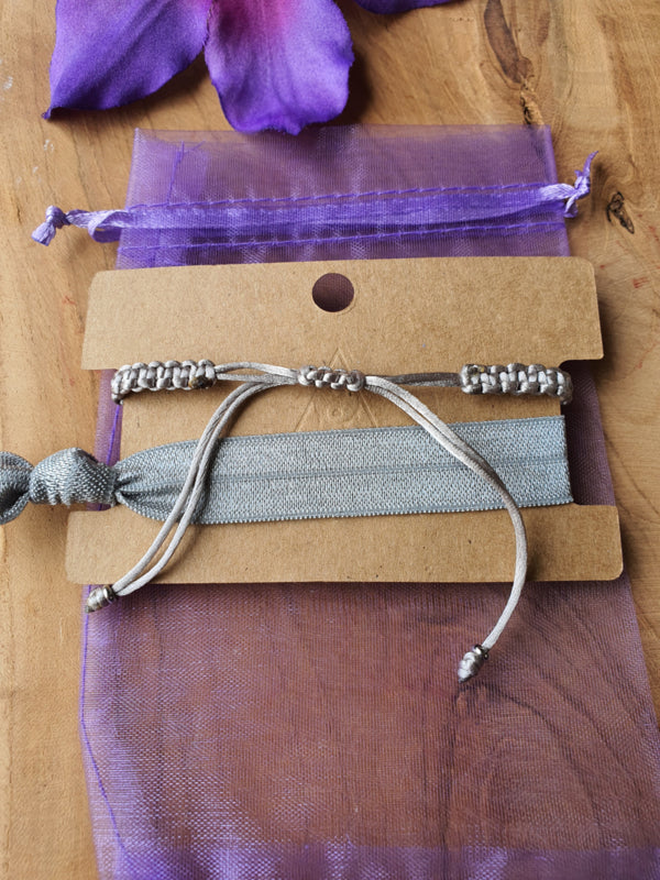 Orgonite Armband Kunziet / RVS Zilver (Nr 100)