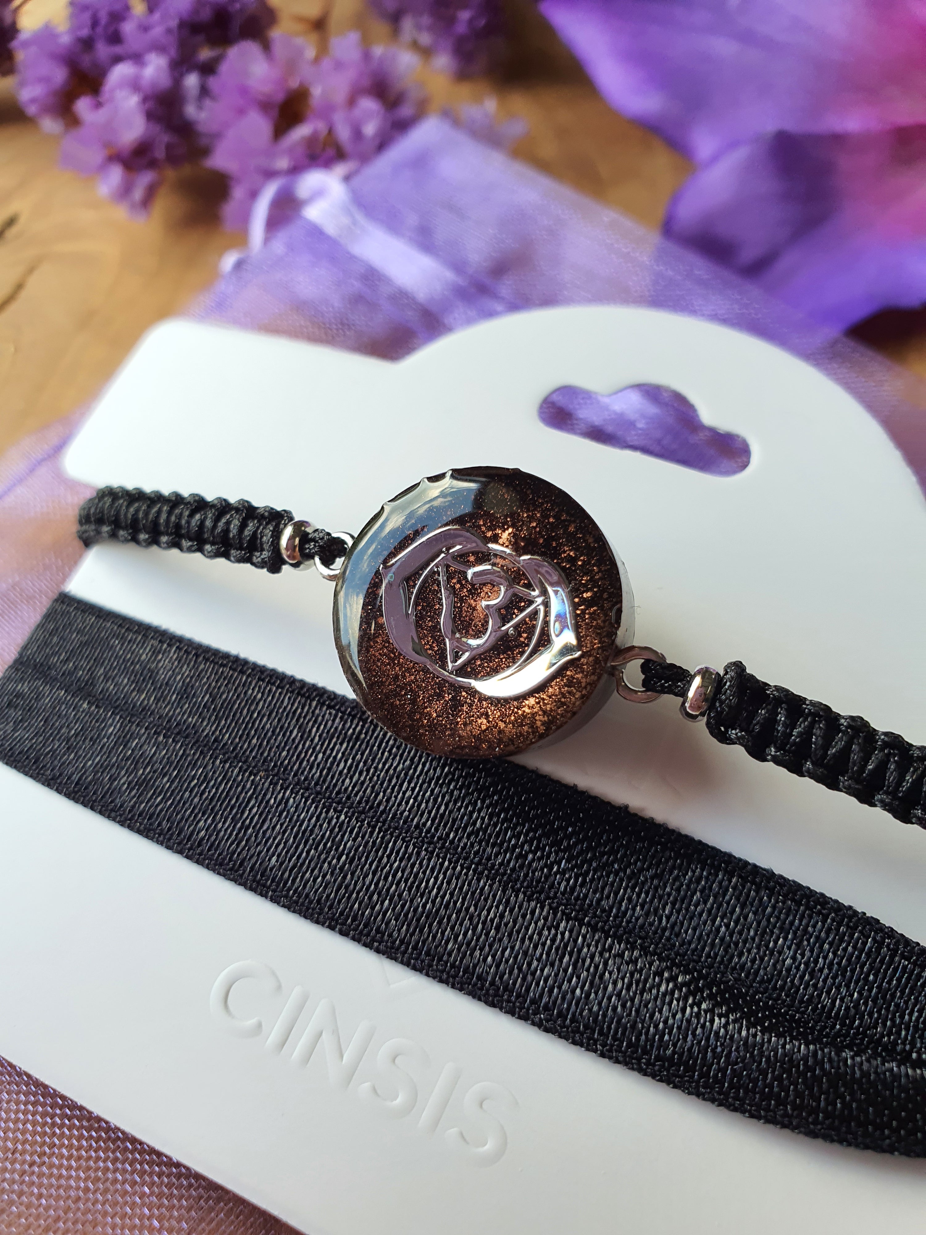 Cinsis Orgonite mix: orgonite armband 2 in 1 nr 5015