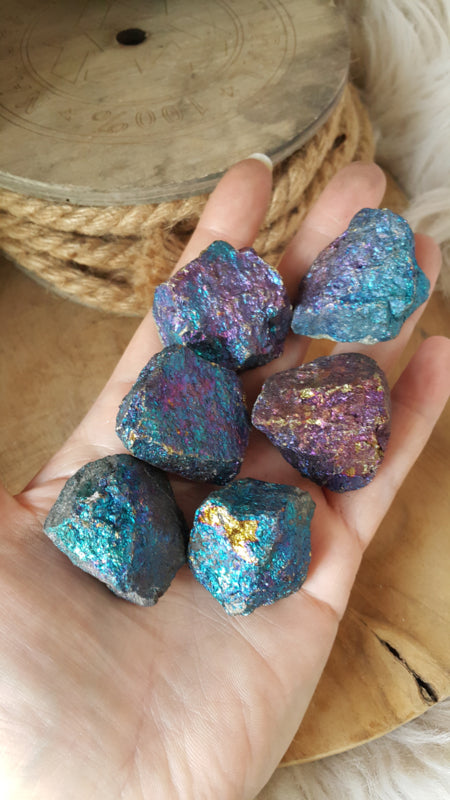 Borniet  / Chalcopyriet of pauwenerts (Peacock pyriet) 50-60 gram