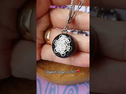 Cinsis Orgonite mix: orgonite Hanger 2 in 1 + RVS Zilver ketting nr 3021
