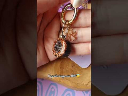 Cinsis Orgonite mix: orgonite Hanger 2 in 1 + RVS Zilver / Goud ketting nr 3020